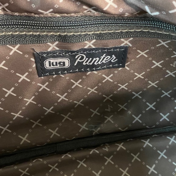 Lug Avion & Punter Quilted Tote Bag Set Sparkle Bottom Gray Travel Weekender EUC - Picture 10 of 13